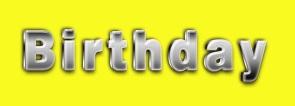 Birthday字體設(shè)計(jì)