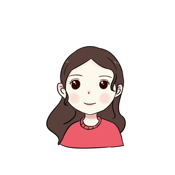 原創(chuàng)可愛Q版少女可商用元素頭像