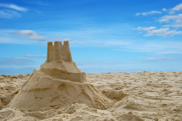 海滩上的沙雕