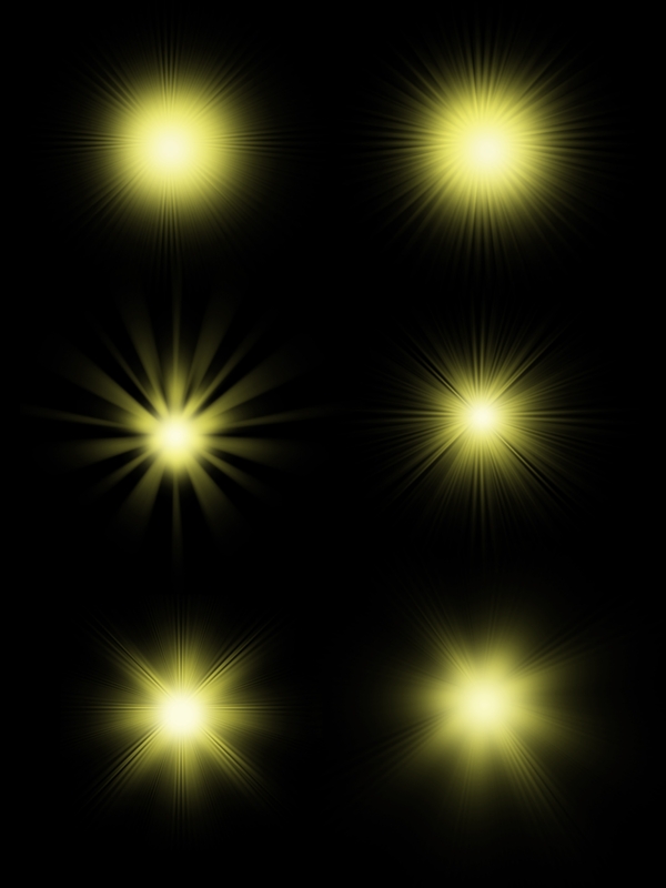 简约金色光粒光源太阳光照射装饰效果元素