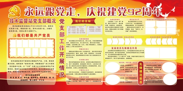 黨建展板圖片