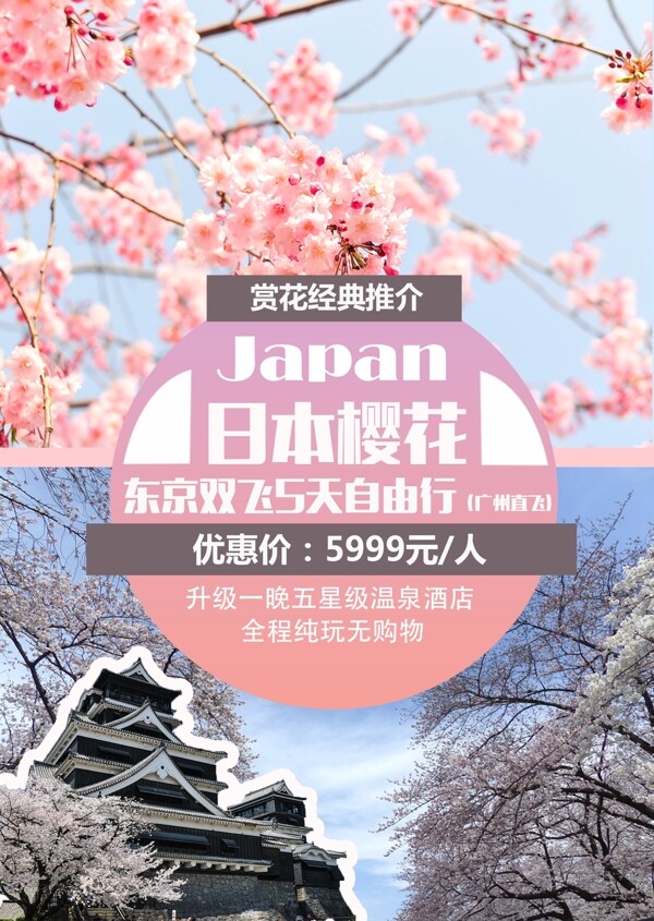 日本樱花旅游广告