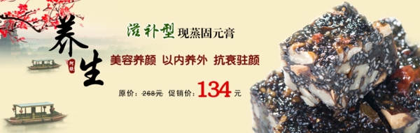 淘寶養(yǎng)生固元膏海報