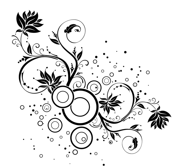 歐美花紋1403矢量EPS