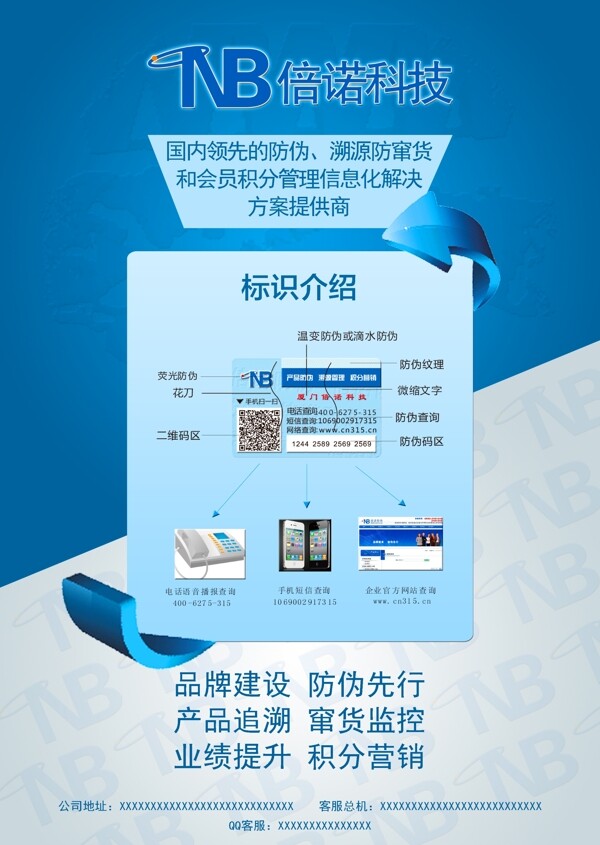 科技藍(lán)色背景DM單