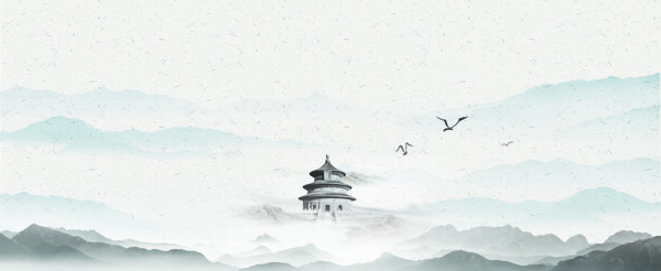中国风水墨画背景素材图
