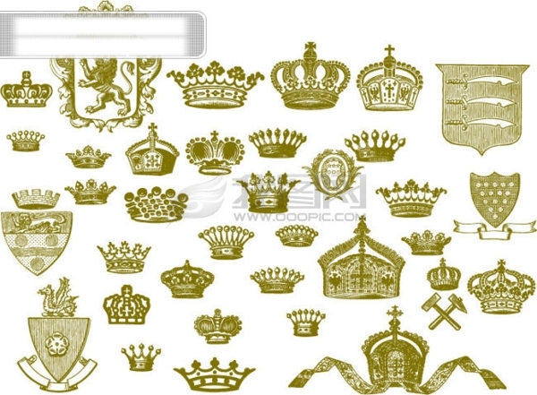 欧式皇冠系列矢量素材