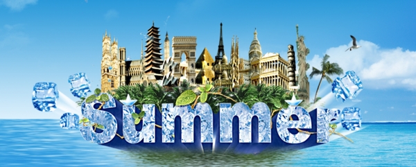 盛夏海洋島嶼banner