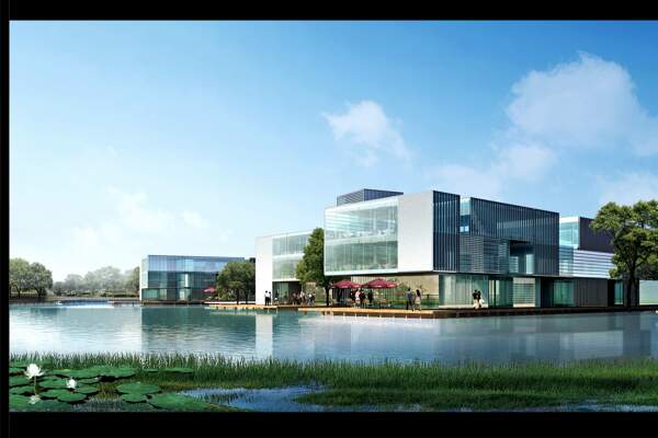 濱水辦公建筑圖片