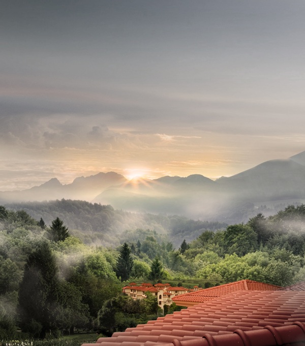 唯美山村風(fēng)景