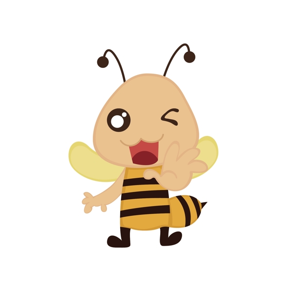卡通的蜜蜂矢量素材