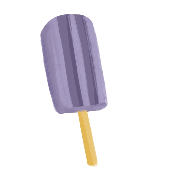 零食甜品冰棒紫色