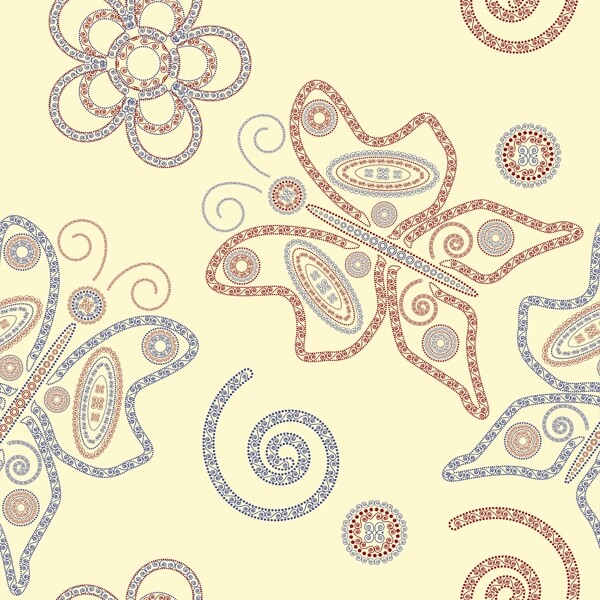 歐美花紋2344矢量EPS