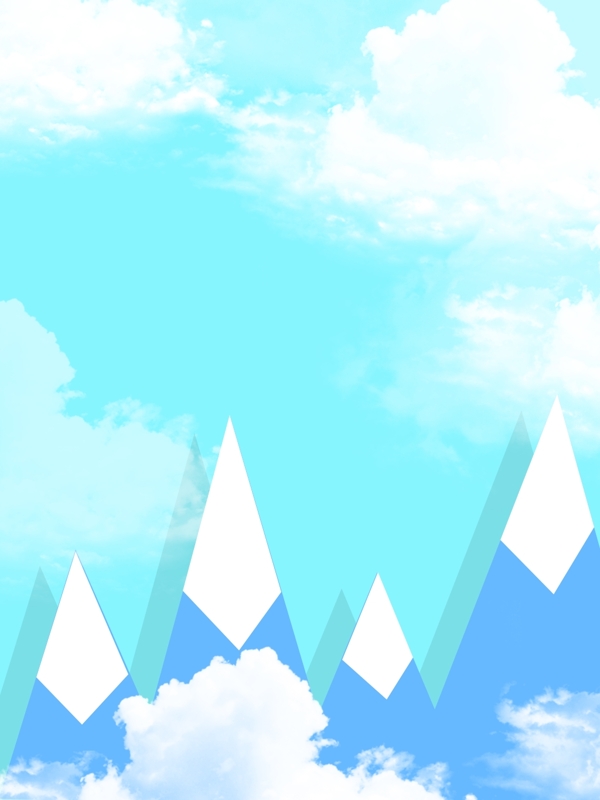 清新天空廣告背景