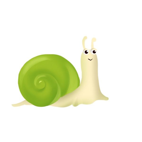 绿色卡通蜗牛图片