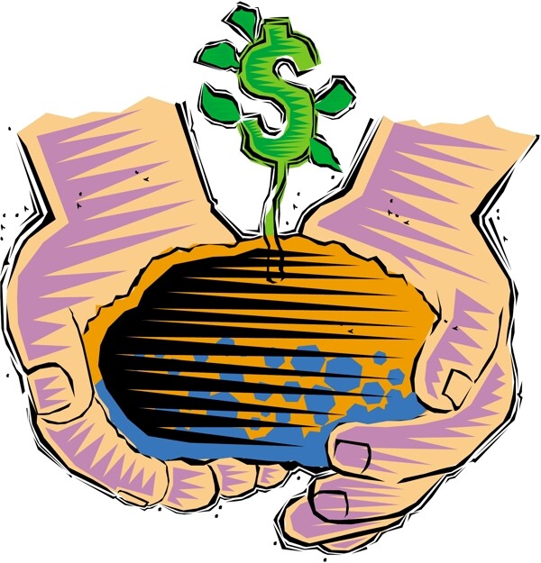 人物商業(yè)統(tǒng)計(jì)金錢矢量圖案