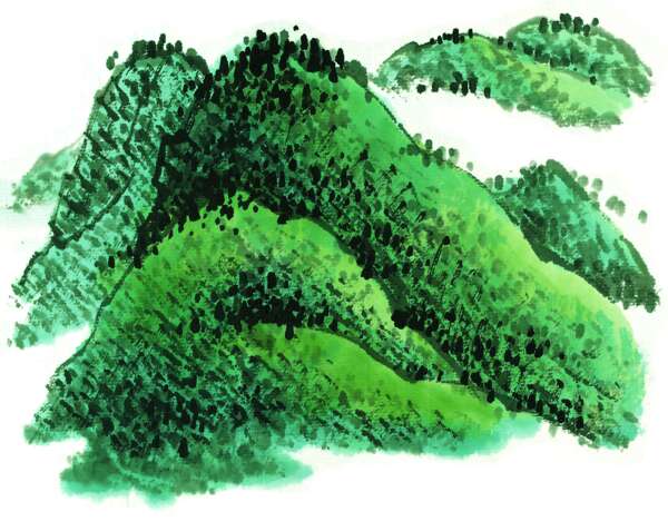 水墨山水畫圖片