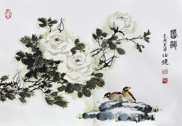 月季花邱德鏡圖片