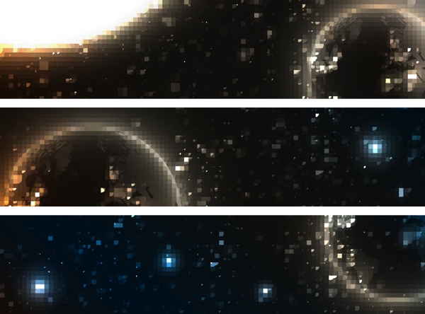 矢量素材璀璨星光banner
