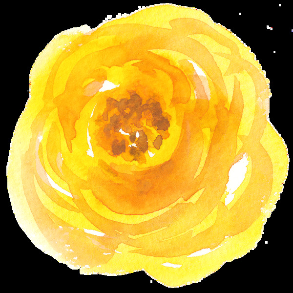 黃油花蕊卡通透明素材