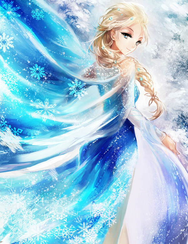 位圖插畫熱門動(dòng)畫冰雪奇緣人物插畫免費(fèi)素材
