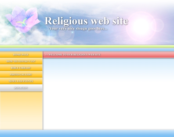 宗教网页模板