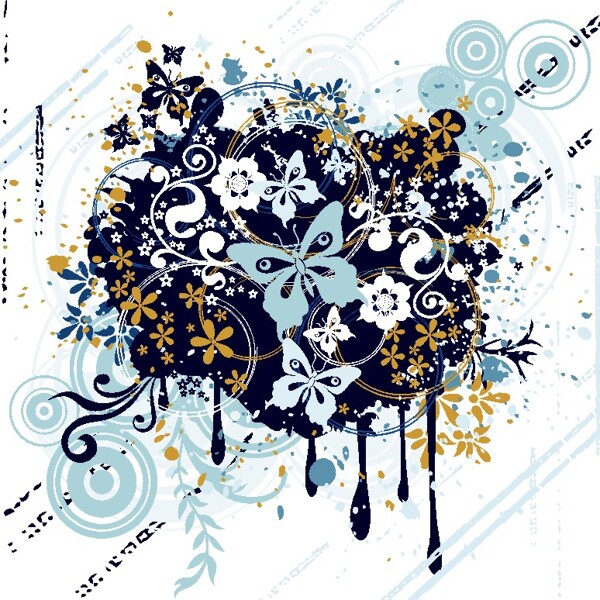 歐美花紋8212矢量CDR