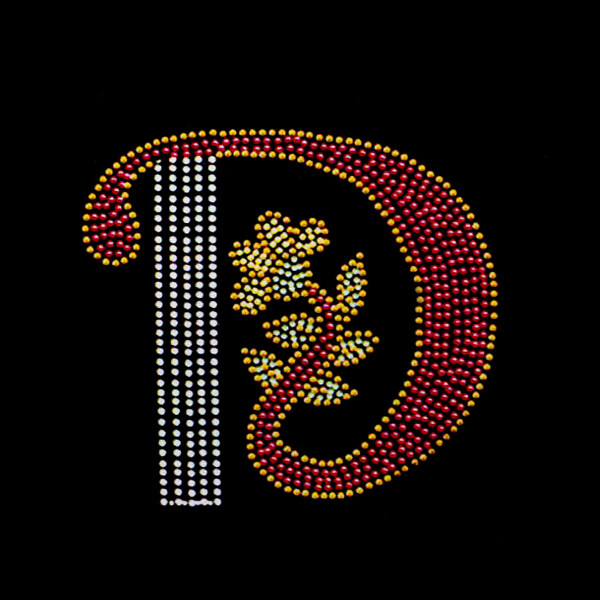 燙鉆文字字母植物花朵免費(fèi)素材