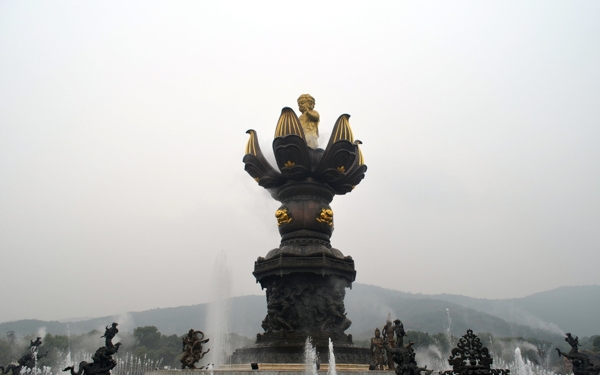 無錫靈山九龍灌浴圖片