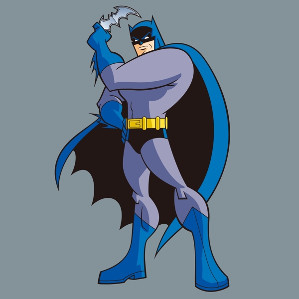 印花矢量图T恤图案卡通形象热门动画蝙蝠侠免费素材