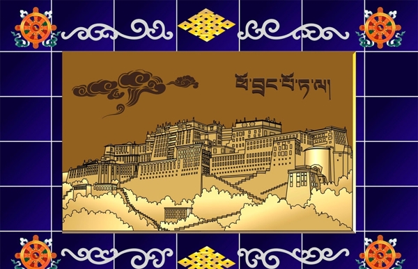 布達(dá)拉宮浮雕圖片