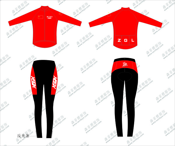 騎行服矢量cdr