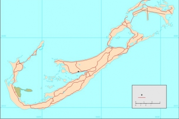 Bermuda百慕大矢量地图