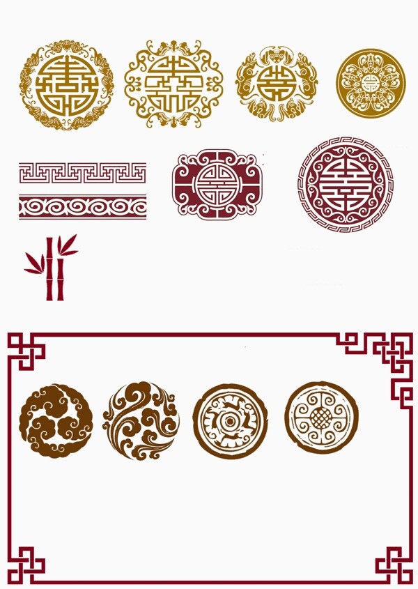 中国传统花纹中国风图片
