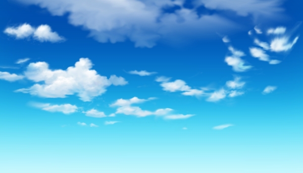 动画背景蔚蓝云朵图片