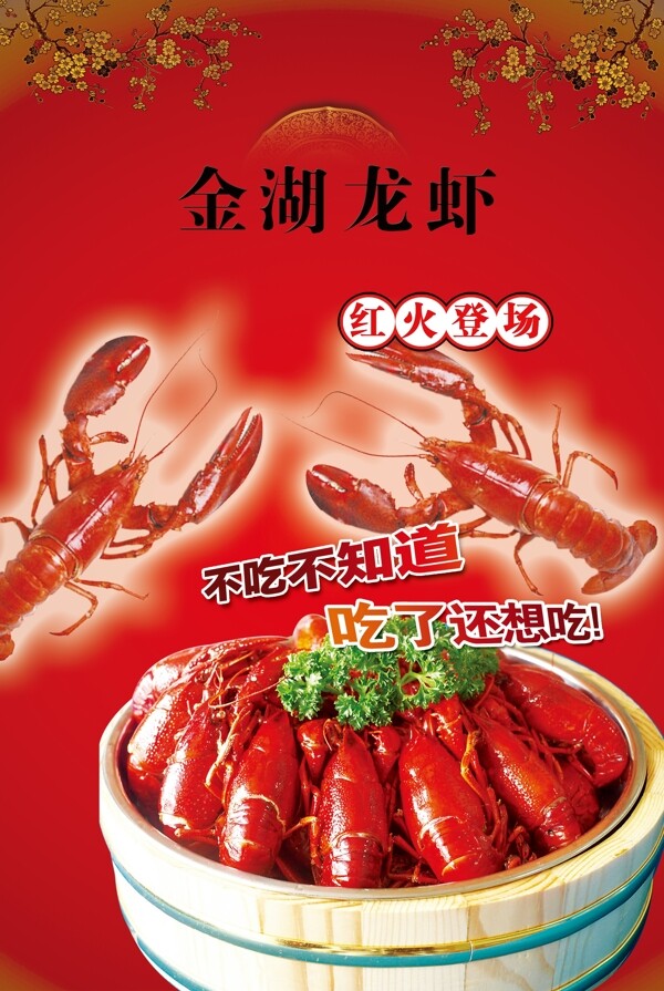 金湖龙虾海报图片