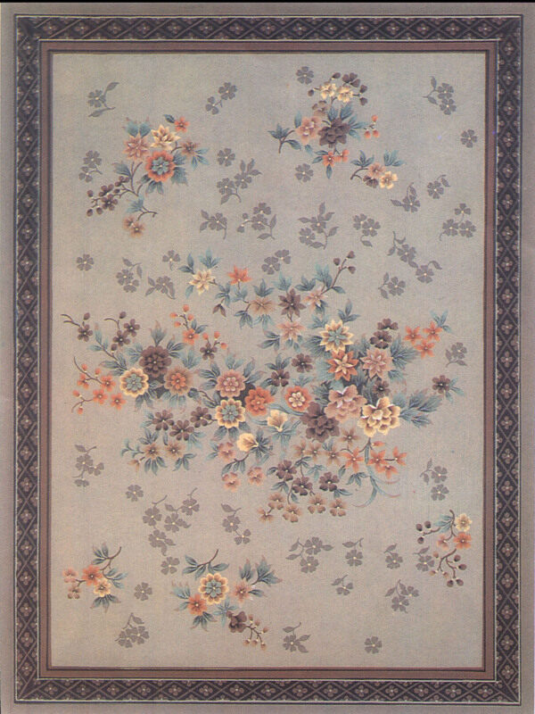 传统花卉地毯图案图片