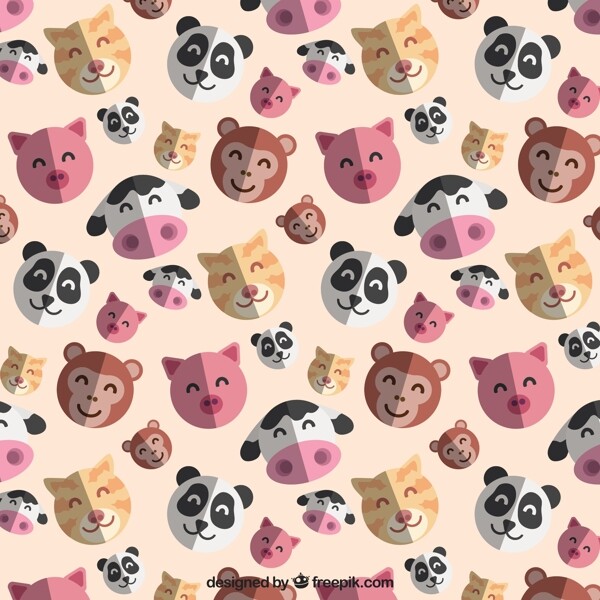 可愛的動物圖案