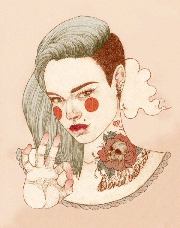 位圖插畫時(shí)尚插畫人物插畫時(shí)尚插畫免費(fèi)素材