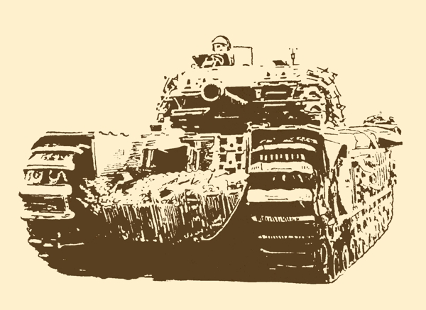 英国丘吉尔步兵坦克图片