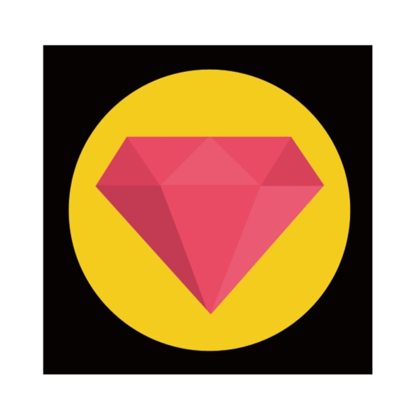 扁平化鉆石icon