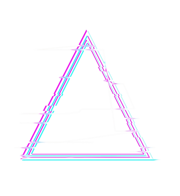 彩色三角形状