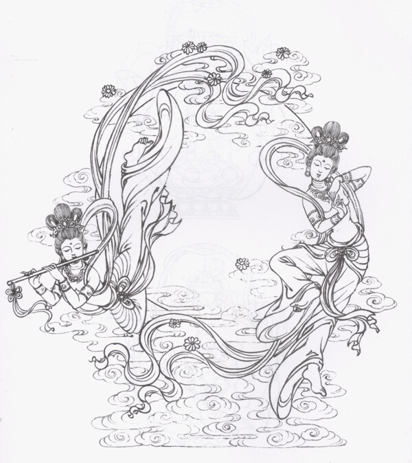 白描敦煌