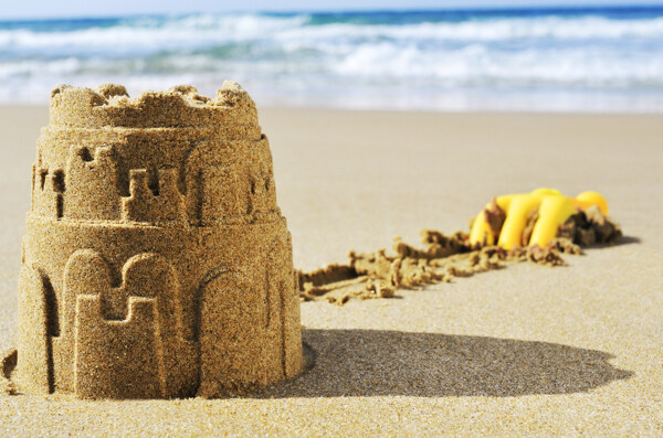 海滩上的沙雕