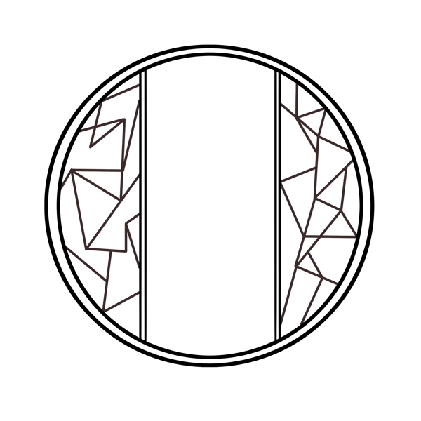 中國風(fēng)黑色免扣邊框