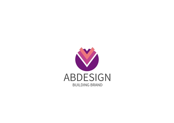 紫色科技感logo设计