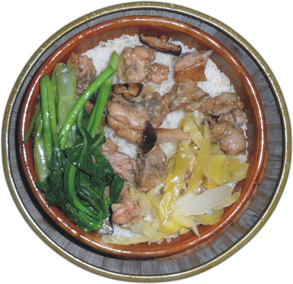 冬菇雞蒸飯圖片