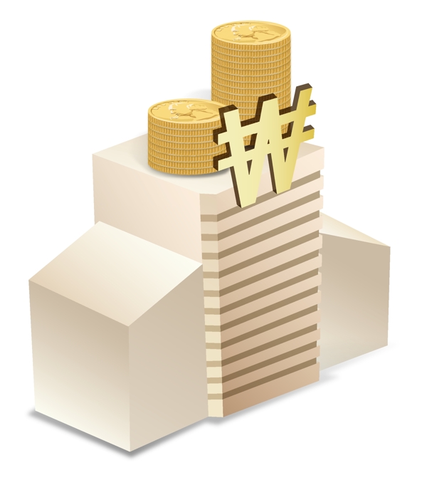 卡通金錢素材