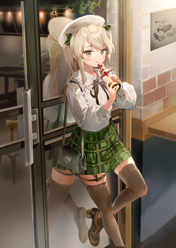 彩色動漫人物插畫背景