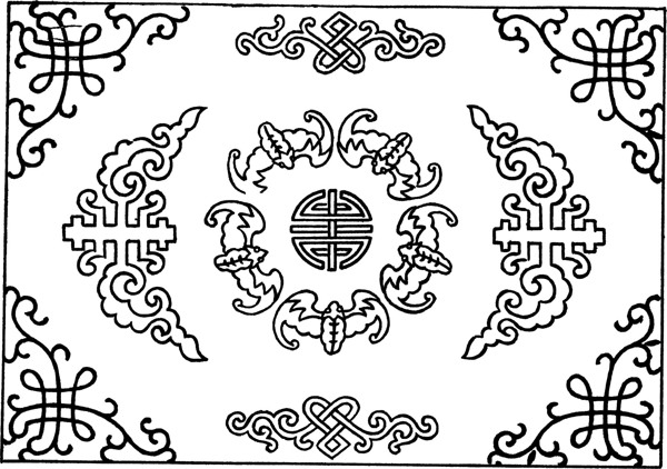 民族特色花纹